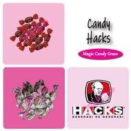 [Candy] Hacks 40pcs | Gula Hacks 40 biji | Hacks 糖 40粒 - Orange / Hitam / Blackcurrant