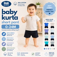 [IHAB Baby] Cotton Short Sleeve Baby Boy Shirts + Pants Set | Baju Seluar Bayi