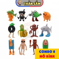 [Combo of 8] 3D Tung Sahur Brainrot Tralaro Tralala Brain Rot Cosmic Model Toy