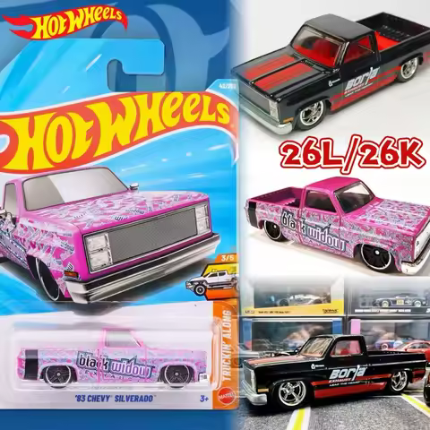 New Hot Wheels 1/64 Mainline Series 26l 26k Chevrolet Pickup Truck 83 Chevy Silverado Collection Car