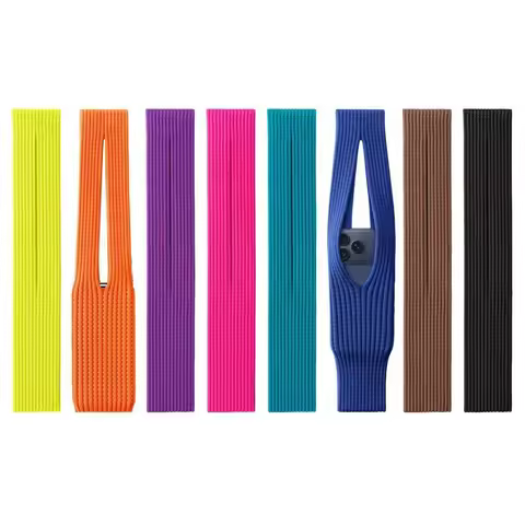 For Official Original 1:1 Pocket Knit Bag For IPhone 17 ProMax 16 15 ISSEY MIYAKE 80cm/40cm Winter I