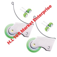 Eco-S Alu.Sliding Door Anti Jump Roller Wheel For Closet Wardrobe(Roda Alamari Baju Sliding)