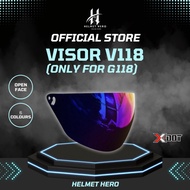 (VISOR) V118 XDOT HELMET G118 LIBERO VISOR SGV KEITH CRUISER VISOR HELMET / DAY & NIGHT USE