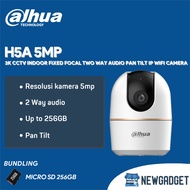 DAHUA H5A 5MP 3K CCTV INDOOR FIXED FOCAL TWO WAY AUDIO PAN TILT IP WIFI CAMERA FREE MICRO SD 256GB