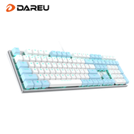 💥LOCAL STOCK💥 EK810 108 Keys PC Gaming Keyboard Wired Icy Blue Backlight Mechanical Keyboard Gaming 