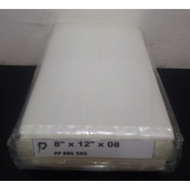 Plastic Bag Clear PP 08 / 8 x 12 inch Clear PP 08 (0.08mm) Plastic Bag / Thick PP Bag / Jenis Tebal 