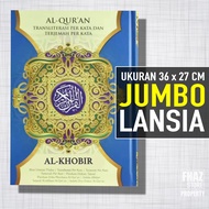 Al quran Jumbo Super Besar Arab Latin Terjemah Perkata Alquran Al khobir Alquran Ukuran A3 B4 Disertai Panduan Tajwid Kode Warna dan Terjemahan quran Untuk Lansia Pemula Tulisan Huruf Besar Jelas Murah Per Kata qur an Terjemahnya Terjemahannya