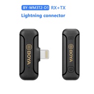 BOYA BY-WM3T2 Wireless Microphone 50m 2.4GHz Mini Condenser Audio Video Recording Mic for iphone And