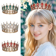Crown For weddings Baroque style Crystal Round Pageant Crown For the bride Graduation Dance Party Pa