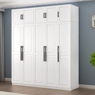Wardrobe European Style Modern Simple Rental Room Use Three Doors Four Doors Cabinet Combination Ove