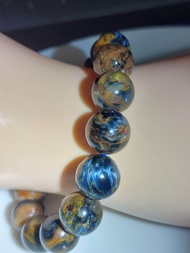 #B247 (6) 100% Natural High Quality Pietersite Bracelet (Strong Lighning Pietersite) 13mm