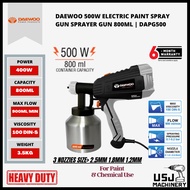 DAEWOO 500W Electric Paint Spray Gun Sprayer Gun 800ml DAPG500 - For Paint And Chemical Use -