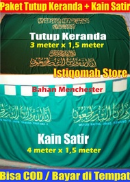 PROMO Paket Hemat 1 buah Kain Tutup / Penutup Keranda Jenazah dan 1 buah Kain Satir Tirai untuk Mema