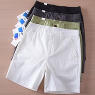 Summer Casual Shorts Slim-fit Solid Color Three-point Quarter Pants Summer Stretchy 3-point 4-point 