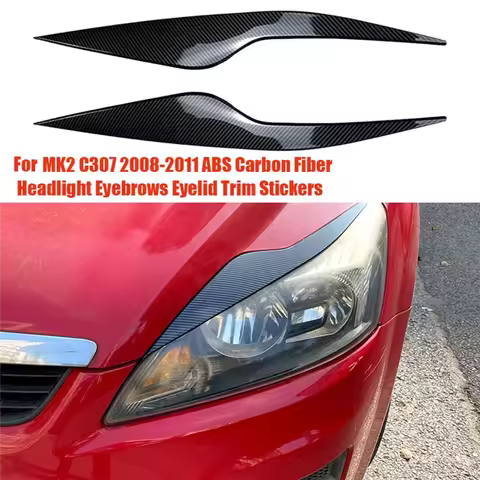 1Pair Headlight Eyebrows Trim Cover Accessories For Ford Focus MK2 C307 2008-2011 Head Light Lamp Ey