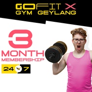[GoFit-X Gym Geylang] 3 Months Gym Membership Fitness Center  Weight Training HIIT Cardio Best Equip