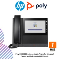 [PREORDER-CHAT SELLER] Poly CCX 600 Business Media Phone for Microsoft Teams and PoE-enabled (82Z84A