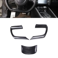 For Audi TT 2008-2014 Car Steering Wheel Cover Trim Carbon Fiber ABS Car Styling Accessories