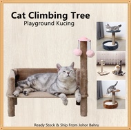 Cat Tree Scratcher Post Play Bed With Ball Exerciser at Scratch Play Bed Toy Kucing Scratcher 猫爬架