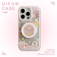 Cartoon Disney CookieAnn Duffy Bear Sliding Magnetic Holder 2 in 1 Phone Case Compatible for iPhone 