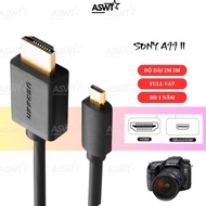 Livestream video HDMI cable connecting Sony A99 / A99 II camera, 2m 3m long - FULL VAT