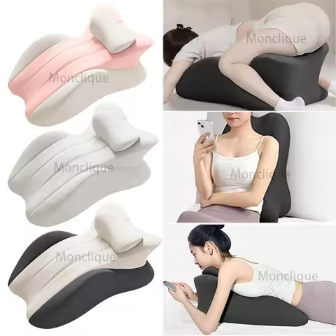 Multi-position Wedge Pillow Sitting Lying Bed Waist Cushion Memory Foam Ergonomics Office Chair Elas