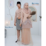 BAJU KURUNG MODEN  Bridal Set Belvana In NUDE CHAMPAGNE | Full set 7 Item | Tunang | Nikah | BAJU KU