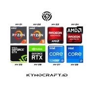 Graphics Geforce Nvidia Gtx Logo Sticker | Amd ryzen | Intel Gaming Sticker