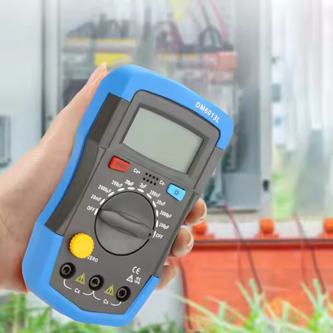 DM6013L Digital Capacitance Capacitor Measuring Meter 1999 Counts 200pF~20mF Portable Handheld Capac