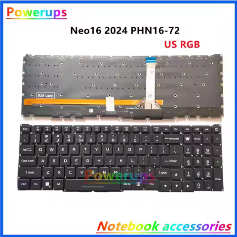 New Original Laptop/Notebook US RGB Backlight Keyboard For Acer Predator Helios Neo16 2024 PHN16-72 