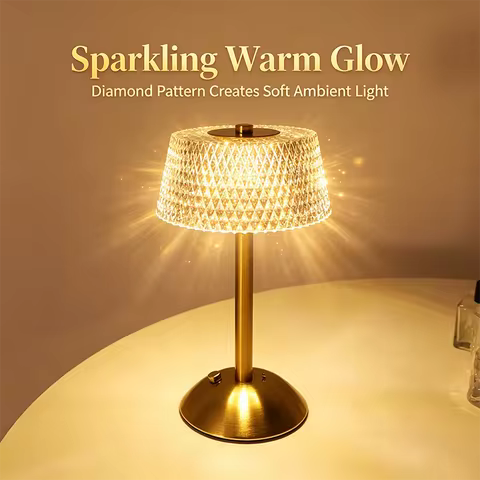 Rechargeable LED Night Light Touch Bedroom Night Lamp Bedroom Study Bedside Atmosphere Decoration Gl