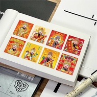 Ready Stock 1OOO Stickers God of Wealth Decorative Handbook Red Festive Sealing Waterproof 1OOO Post