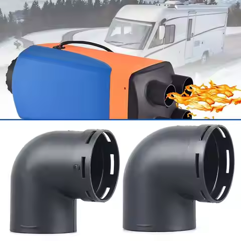 Car Air Pipe Outlet Connector 2.36/3-Inch Car Heater Warm Air Ducting Pipe Elbow Outlet Connector Du