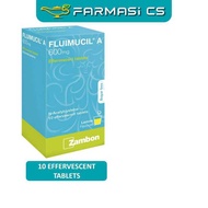 【COD】 Fluimucil A 600mg 10 Effervescent Tablets Lemon Flavour EXP:03/2027 [ FARMASI CS ]