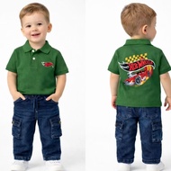 [1-6Y] *CLEARANCE* KIDS H0TWHEELS DC4TI SPORT SET CARGO JEANS BERCOLLAR
