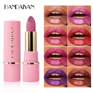 Pearl Lipstick 8 Colors Moisturizing Moisturizing Embossed Silk Mesh Fine Flashing Lip Gloss Lipstic