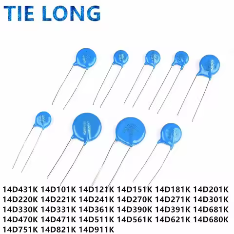 10pcs varistor 14D431K 430V piezoresistor 14D431 14D471K 14D151K 14D561K 14D681K 14D271K 14D391K 14D