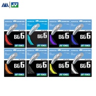 Yonex BG6 Badminton String (0.66mm, 10m) – Sharp Feel, High Repulsion, Crisp Hitting Sound