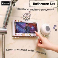 【Original】Mini Marshall Bluetooth Speaker Cute Cartoon Portable Universal Waterproof Wireless Hands-free Speaker Shower Bathroom Desktop Car Beach