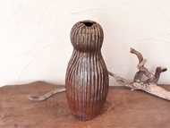 備前燒手工大花瓶 : 鎬紋手捏成形 (35cm) h3-112