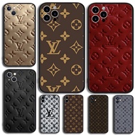【P-4】Fashion luxury simple LV for iPhone 11 12 13 Pro Max Mini TPU soft silicone shockproof luxury b