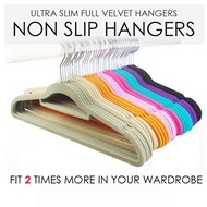 2020 NEW Premium Non Slip Ultra Slim Velvet Clothes Hangers Wardrobe Space Savers Wonder Sturdy