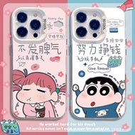 Crayon Xiaoxin Small Sunflower Suitable for Apple 17 Couple 15 Cute 14plus13 Cartoon 16pro12 Anime X