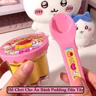 Fun Strawberry Pudding Feeding Toy Pudding Toy MALAN Role Play Toy