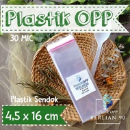 Opp Plastic 4.5x16 cm Seal Plastic Opp Plastic Glue Plastic Packaging 30 Micron Thickness