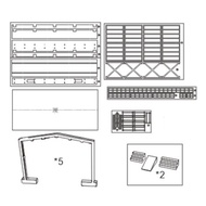 new 1/160 N Scale Train Station Locomotive Depot Model Miniature Building Model Sand Table Train Sce