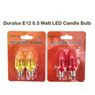 Duralux E12 0.5 Watt LED Candle Bulb ( Yellow ) @Twin Pack