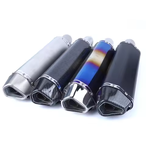 370mm and 470mm Motorcycle Exhaust Pipe Muffler Silencer Escape Moto DB Killer For YAMAHA SUZUKI KAW