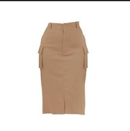 Rok cargo 7/8 panjang bahan melar chinos premium