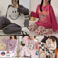 2026 new style pyjamas set women simple sleepwear pajamas long-sleeved long pants set pyjamas women 